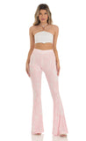 Pant in Swirl Pink Print
