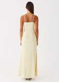 Miss Bloom Maxi Dress Lemon