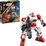 LEGO Star Wars Clone Shock Trooper Mech Building Toy for Boys Girls Poseable Star Wars Figure W Pretend Play Blaster Stud Shooter for Kids Fans Ages 6 Gift Idea for Birthdays 75448