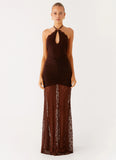 Somber Maxi Dress Chocolate