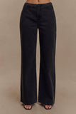 Caitlin Mid Rise Denim Jeans Washed Black