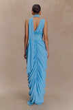 Alex Chiffon Maxi Dress Blue
