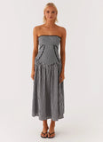 Larnie Midi Dress Black Gingam