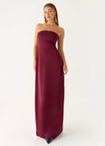 Jiana Maxi Dress Merlot