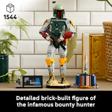 LEGO Star Wars Boba Fett 75455 Collectible Building Sets for Adults Ages 18 Movie Display for Bedroom or Book Shelf 1544 pieces Gift for Fans