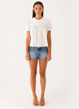 Nostalgia Babydoll Shirt White