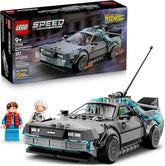 LEGO Speed Champions Time Machine from Back to The Future Building Toy for Kids Pretend Play Display Car Toy W 2 Build Modes for Boys Girls Ages 9 Gift for Birthdays 77256