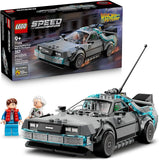 LEGO Speed Champions Time Machine from Back to The Future Building Toy for Kids Pretend Play Display Car Toy W 2 Build Modes for Boys Girls Ages 9 Gift for Birthdays 77256