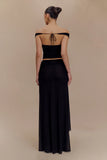 Arna Mesh Maxi Skirt Black