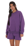 Fleece Jumper in Purple