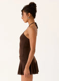 Elektra Mini Dress Chocolate
