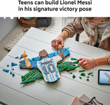 LEGO Editions Lionel Messi Celebration Building Set for Boys Girls Ages 14 Collectible Soccer Gift for Fans Kids Bedroom or Shelf Decor 43018
