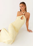 Instant Attraction Maxi Dress Yellow