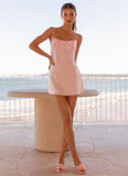 Zion Beaded Micro Mini Dress Pink