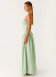 Jacinda Drop Waist Maxi Dress Sage