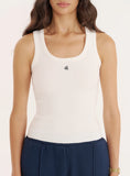 White Knitted 4th Vest Top
