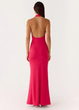 Emiliana Maxi Dress Red Magenta