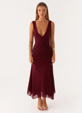 Murphy Maxi Dress Deep Maroon