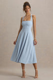 Auburn Powder Blue Halter Neck Midi Dress