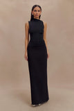 Hadleigh Sleeveless Slinky Top Black