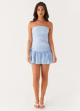 Carmel Mini Dress Blue