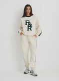 Cream FR Branded Relaxed Oversized Sweatshirt