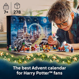 Lego Harry Potter Advent Calendar 2025 Kids Toy Holiday Countdown for Boys Girls 7 24 Buildable Surprises Including Harry Draco Luna Minifigures Kids Gift Idea for Christmas 76456