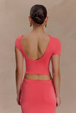 Haven Slinky Twist Top Coral