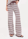 Chocolate Stripe Knitted Trousers