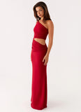 Three Wishes Maxi Dress Raspberry