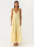 Lotty Linen Maxi Dress Yellow