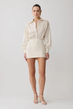 Ivy Oversize Shirt Mini Dress Stripe