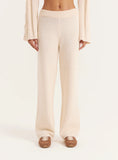 Ecru Fine Knit Trouser
