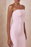Ceremony Pink Bandeau Maxi Dress