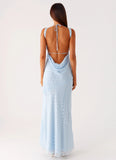 Sundance Chiffon Maxi Dress Blue