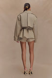 Alden Short Trench Jacket Pebble