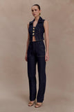 Clarrissa High Rise Jeans Washed Indigo Blue
