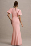Love Letters Pink Puff Sleeve Maxi Dress