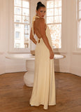 Golden Child Linen Maxi Dress Yellow