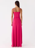 Carmine Embellished Maxi Dress Fuchsia