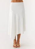 Ignite It Midi Skirt White