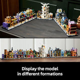 LEGO Harry Potter Diagon Alley Wizarding Shops Building Set for Adults Collectible Kit for Harry Potter Fans with 12 Microfigures Gift Idea for Men Women Fans 76444