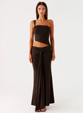 Luara Cut Out Maxi Dress Chocolate