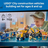 LEGO City Dump Truck Front End Loader 60494 Building Toys for Boys Girls Ages 7 Construction Truck Toy Functional Loader Dump Truck 1132 pieces Gift Idea