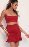 Ruffle Set in Red