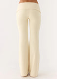Renae Low Rise Pants Baby Yellow
