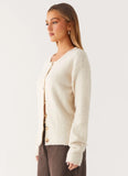 Vera Knit Cardigan Ivory