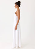 Calianna Linen Maxi Dress White