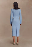 Mikaila Asymmetric Shirt Dress Blue