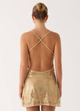 Kaitlin Mini Dress Gold